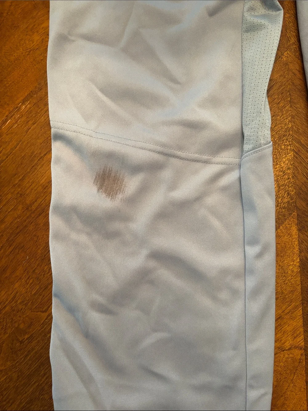 Nike Light Gray Baseball Pants with Black Stripe